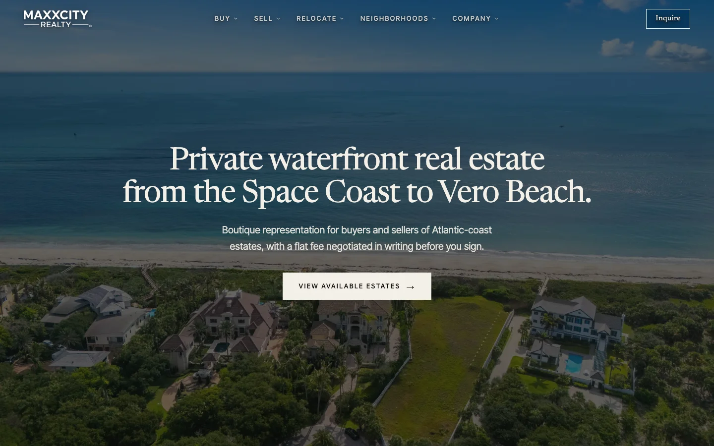 MaxxCity Realty homepage