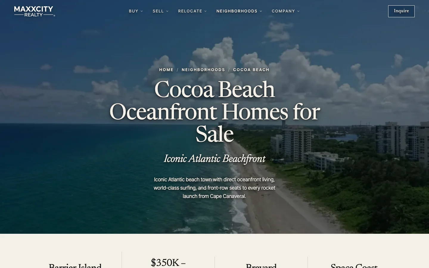 MaxxCity Cocoa Beach neighborhood guide