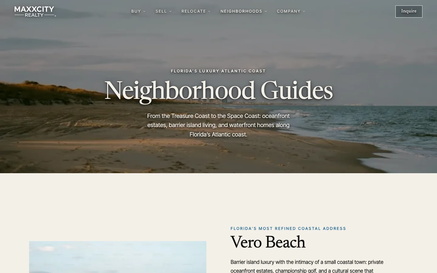 MaxxCity neighborhoods index